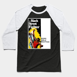 The Black Street Fighter Baseball T-Shirt